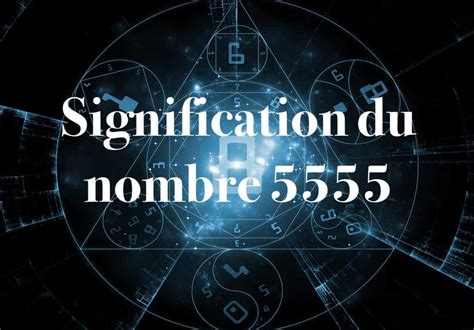 signification des chiffres 555.